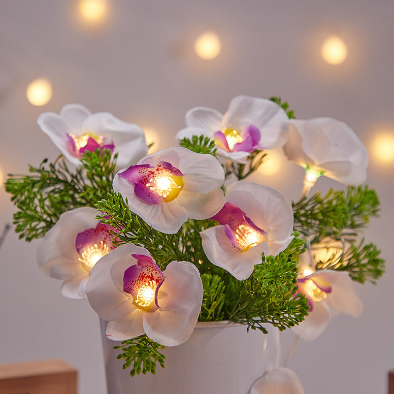 LED-Simulation Phalaenopsis-Lampe im Freien wasserdichtes Innenhof-Heim dekor